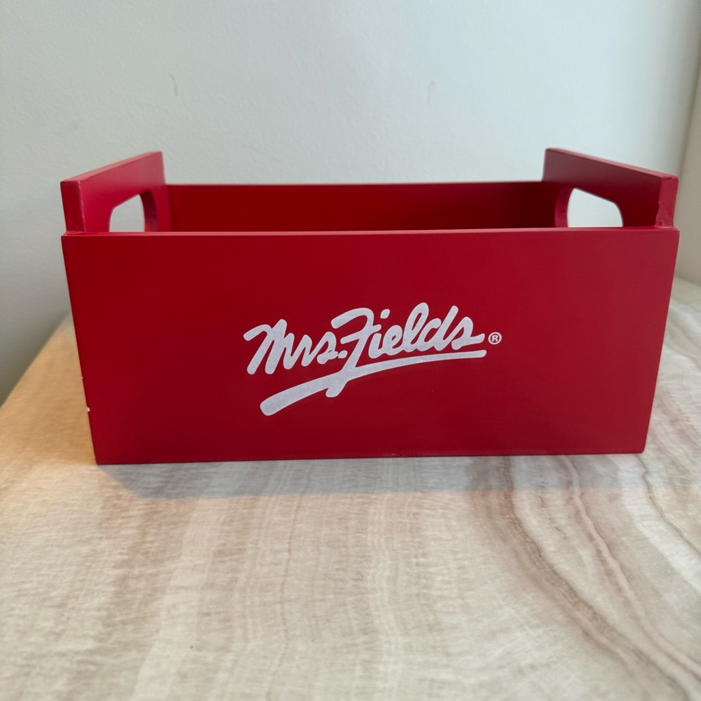 Vintage Mrs.Fields Wooden Crate